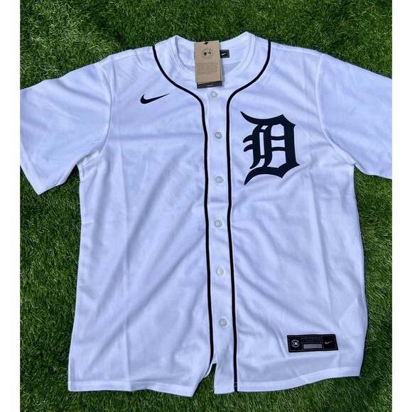 Nike Detroit Tigers Home White Baseball Jersey  Men's NWT Sizes Medium-3XL - Picture 4 of 9